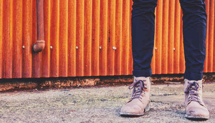 Man wearing work attire