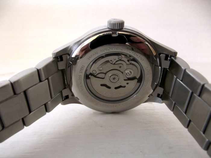 Seiko NH35A movement fitted to J. Brackett Navigli Automatic