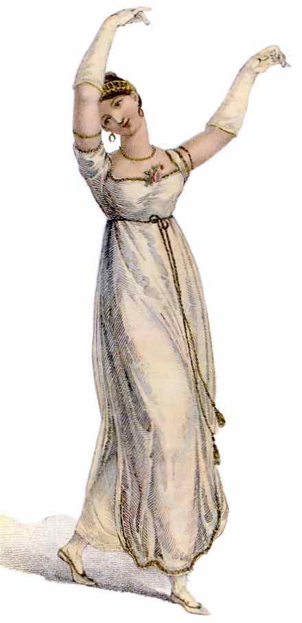 Regency costume—dancing dress 1809.