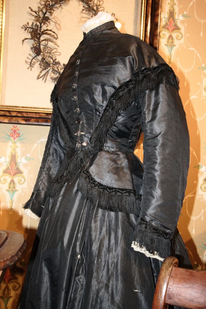 Victorian mourning dress.