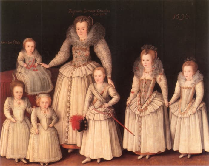 Children were dressed as adults for special occasions and in portraits.