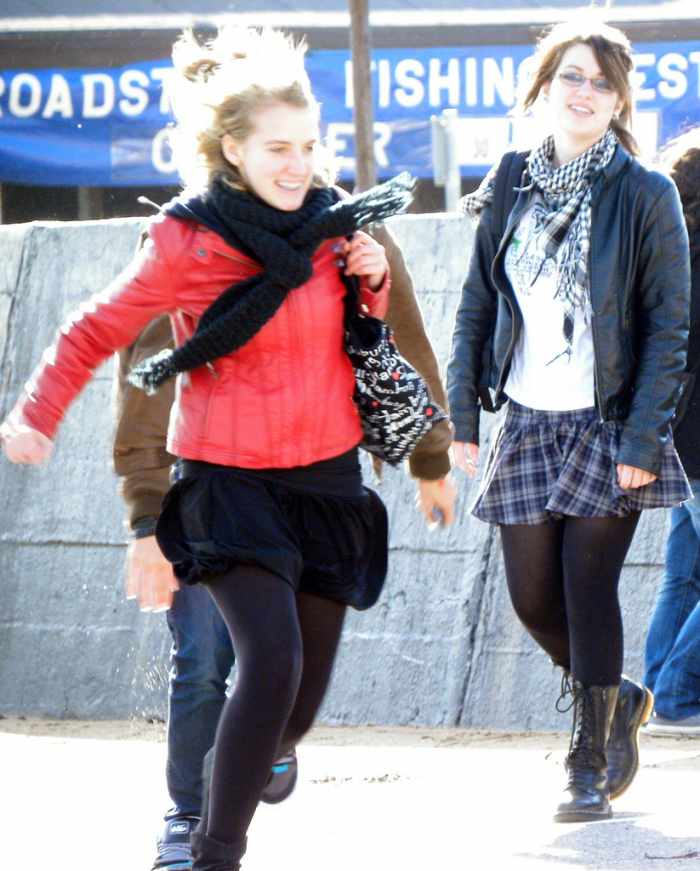 If you do get jumpy... wear tights!