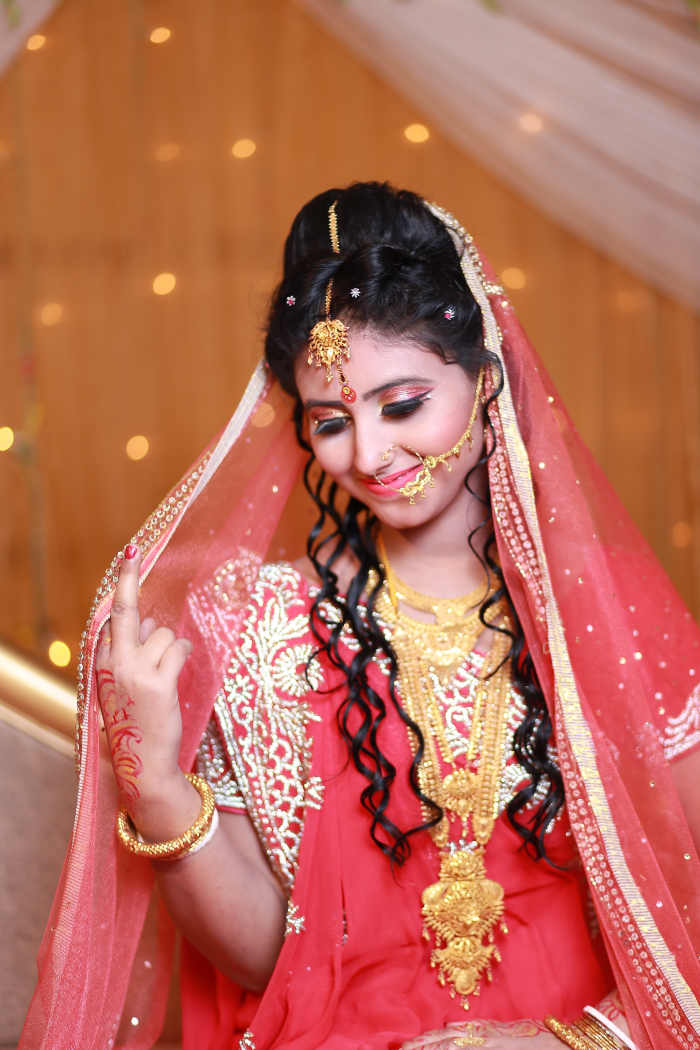 There are so many beautiful bridal looks. Browse through lots of websites and magazines for inspiration.