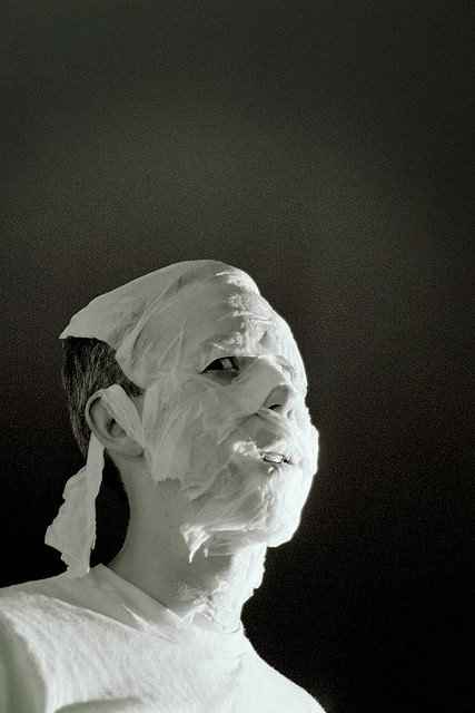 Toilet paper- it belongs on your face. Not in your bra.