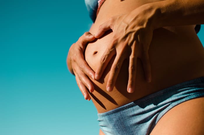 The best way to avoid stretch marks is to start exfoliating and using cream before you think you need to.