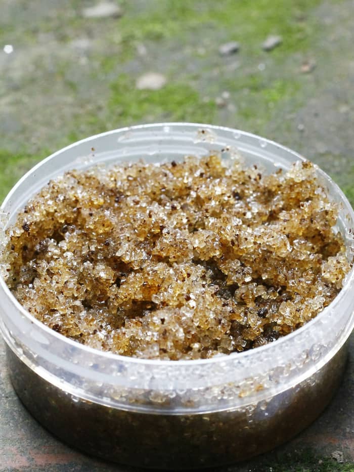 Natural sugars have rounder granules and can be more gentle on your skin (compared to salt), as well as help even out skin tone.