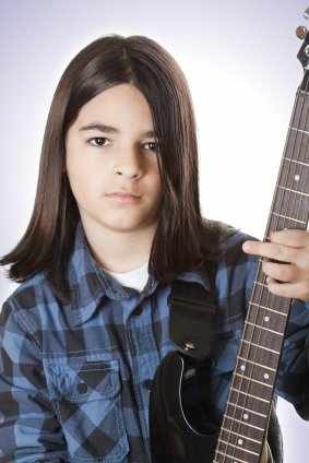 A long cut for very straight hair.