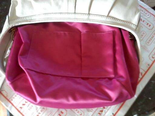 Coach satin interior lining, solid: REAL