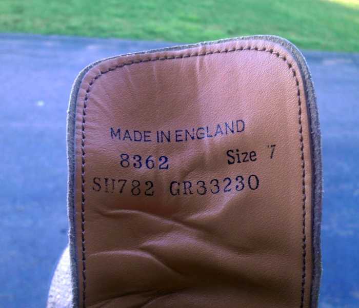 The mark of truth—MADE IN ENGLAND.