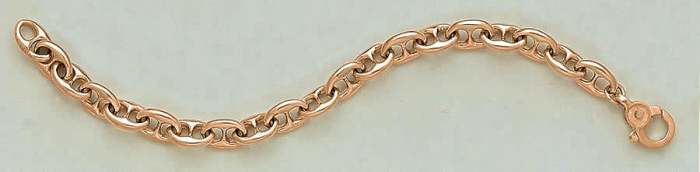 This necklace design is identical to the chain attached to a boat's anchor.