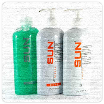 This picture also includes the Sun Laboratories Exfoliating Scrub and Moisturizing Lotion (can be purchased as a set for around $40)