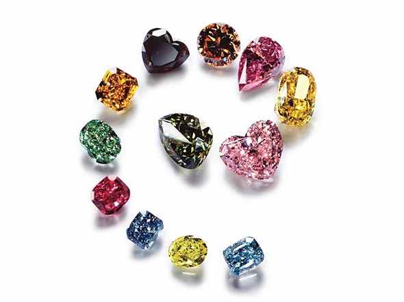 Color diamonds come in a rainbow of hues and intensities.