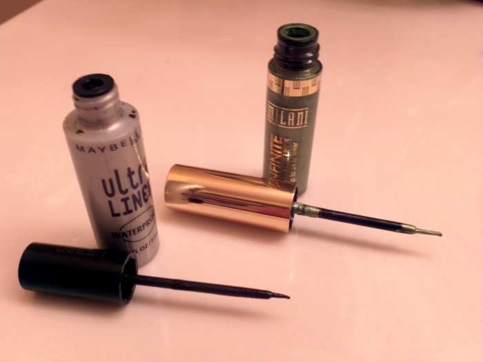 Black and Green Liquid eyeliners