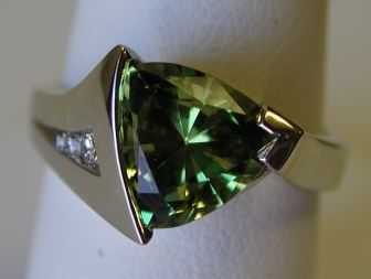 A Fancy Green Garnet: beautiful, but not a great investment.
