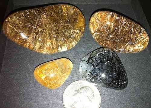 Tourmalated and Rutilated Quartz