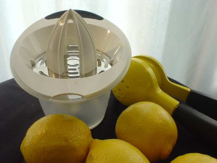makes short work of juicing lemons and other citrus fruits.