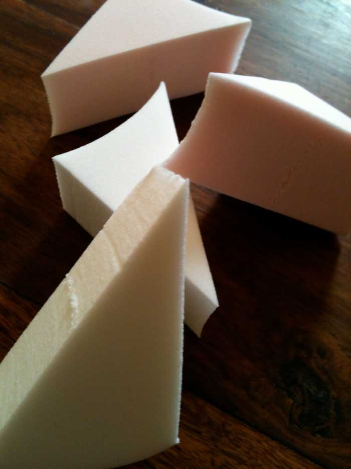 Foundation Sponge Wedges. Photo ©Redberry Sky