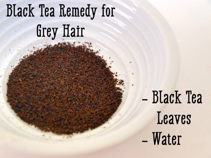 Black tea is a natural dye that will make hair darker.