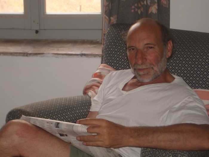 My companion after his beard mustache and facial hair trimmed!