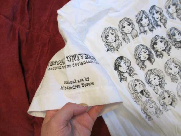 The shirt's fabric is still fairly stiff and scratchy.