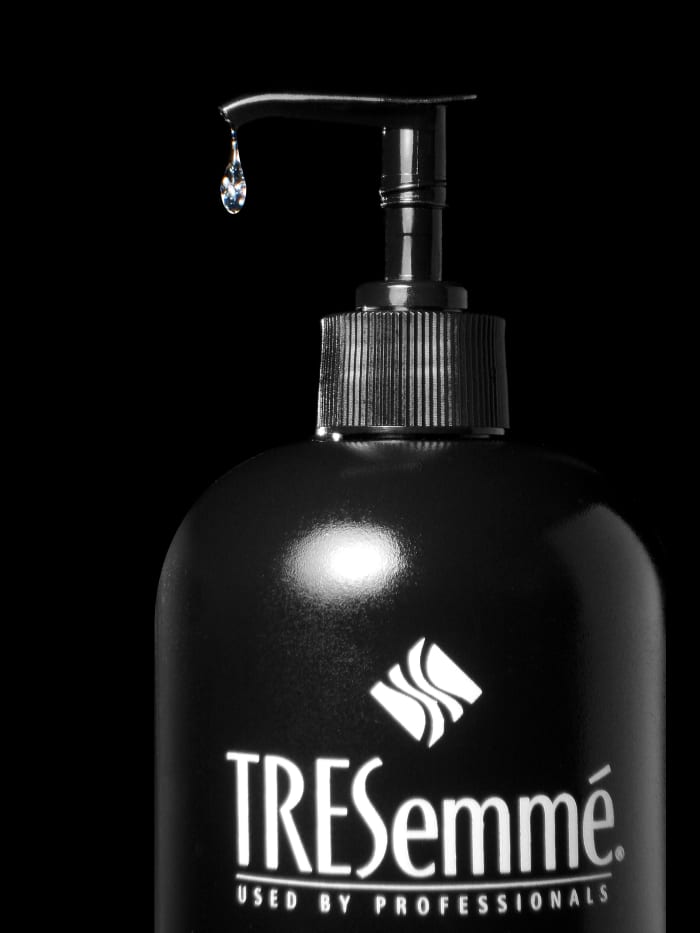 The TREsemme Volume shampoo is clear, inexpensive, and keeps my hair less greasy for much longer!