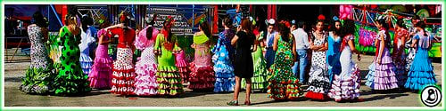 The Seville fair fashion now.