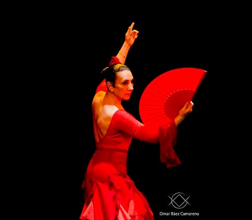 The Spanish ‘abanico’ or fan is also an integral part of the flamenco style.