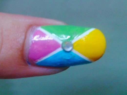 Cross Striping Tape Nails