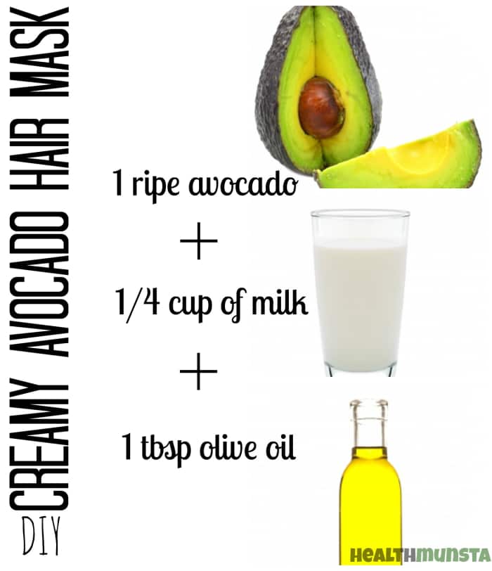 This creamy homemade avocado hair mask is perfect for restoring bounce to dry, brittle hair.