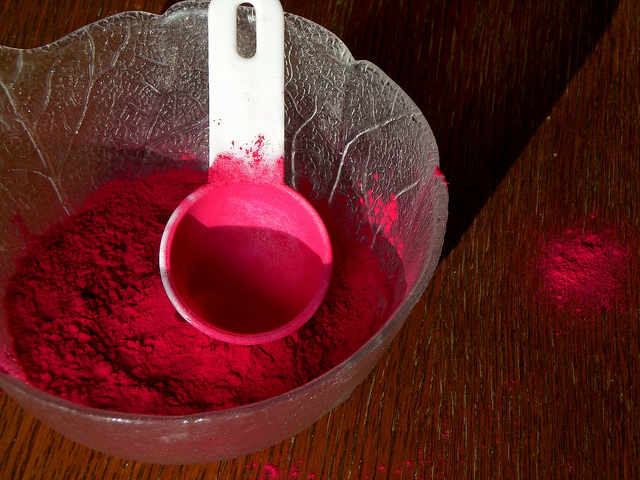 Root beet powder can add a beautiful tint of red to your DIY lip balm. 