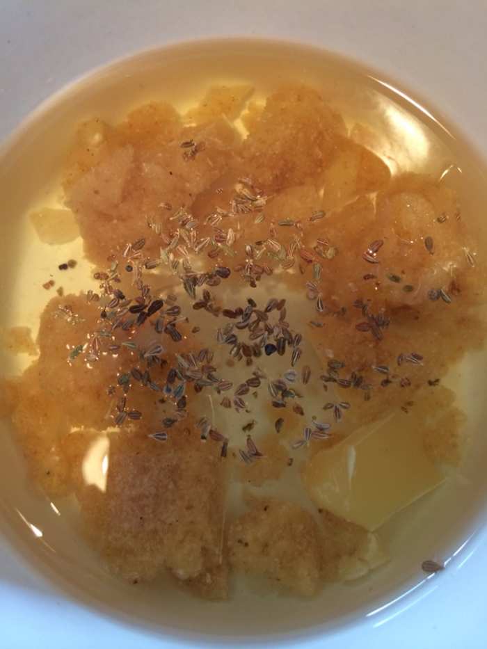 Almond oil and beeswax with anise seed gives this balm its honey and licorice flavors.