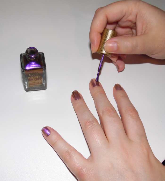 Paint a thin coat on each side first.