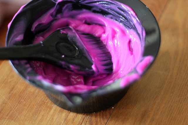 Violet tones counteract yellow