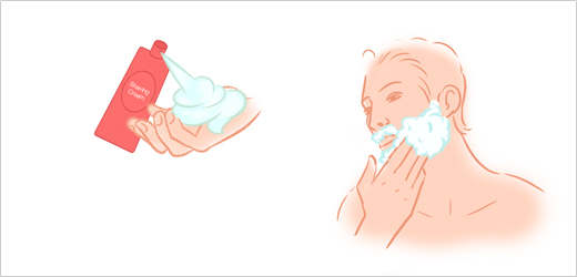 Step 4 - Apply Shaving Cream