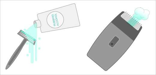 Step 1 - Disinfect Your Razor