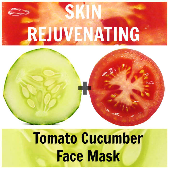 It doesn't get any more refreshing than this! Use tomato + cucumber for refreshed, rejuvenated and youthful skin.