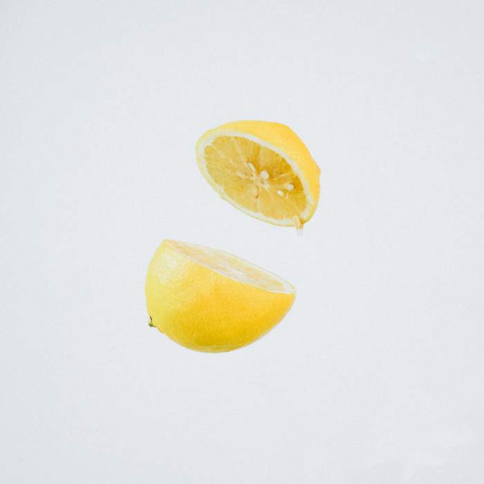 Lemon doesn't just lighten hair, it also strips it of excess oil!