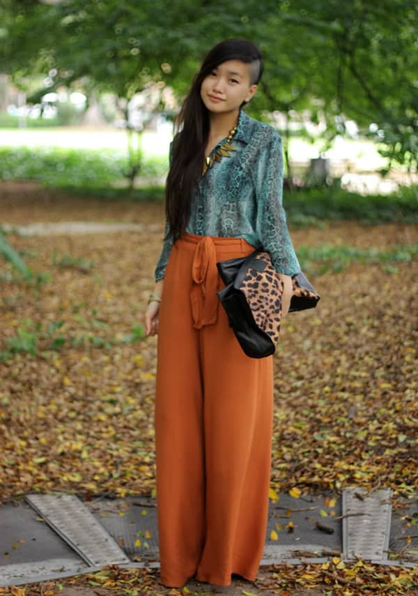 orange jogger pants