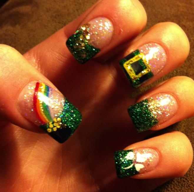 rainbow nails