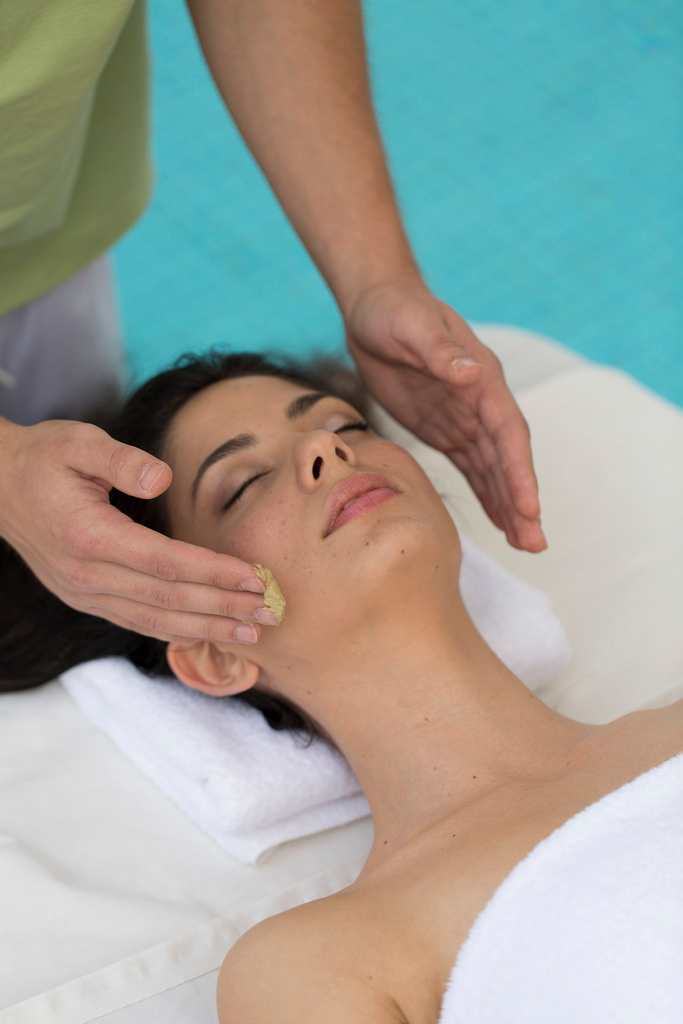 Facial spa treatment