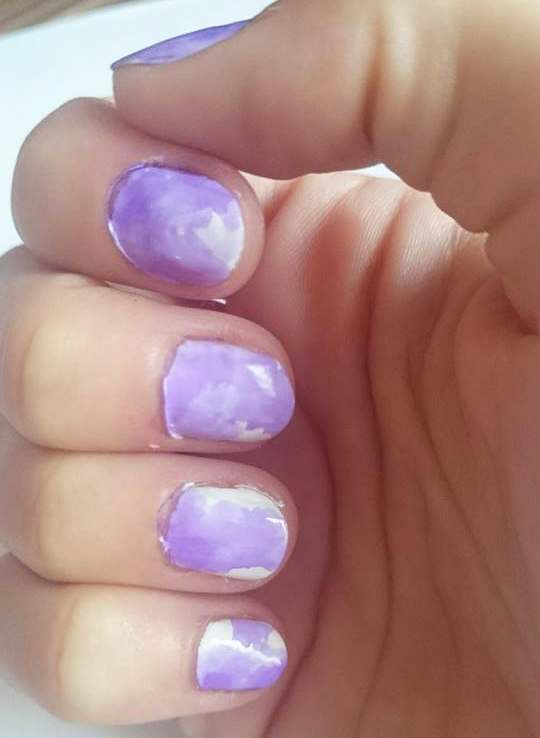 One coat of sharpie color