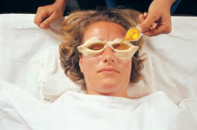 If you ever wondered what Netra Basti is, this is it!