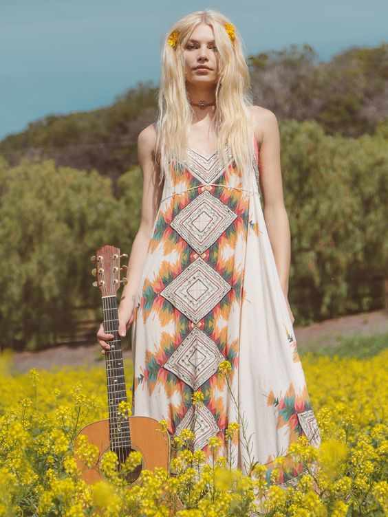 Ibiza Midi | Stunning midi dress featuring colorful tribal inspired print