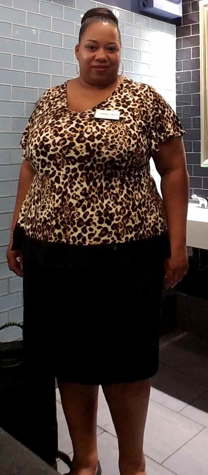 An outfit that I order online from Ashley Stewart