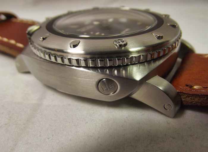 Parnis Marina Militare Automatic.  Note the fake helium release valve