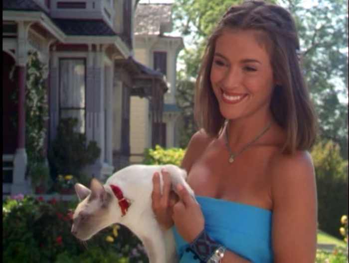 Bohemian blue dress.