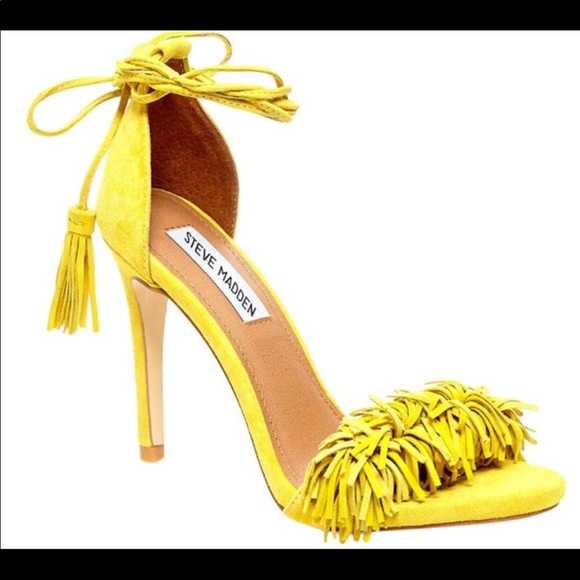 Fringe Lace-Up Heels