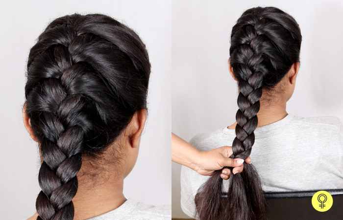 Braiding your hair before sleeping can help you avoid morning frizz.