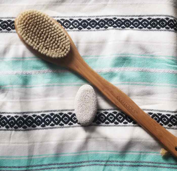 A dry brush and pumice stone are spring must-haves!