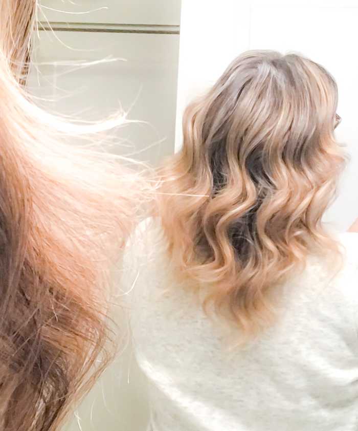 After. These curls will last me between 4 and 6 days!